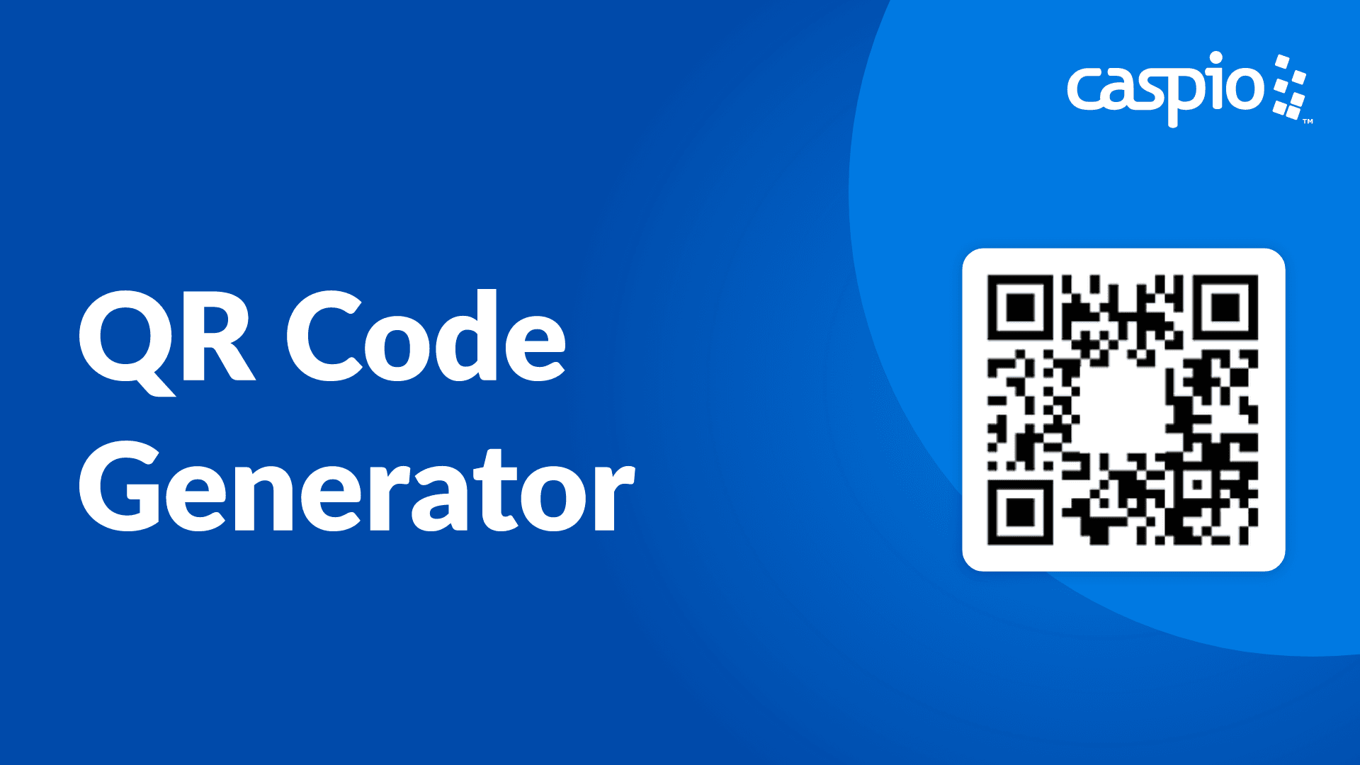 Video overview of Caspio's QR Code Generator extension.