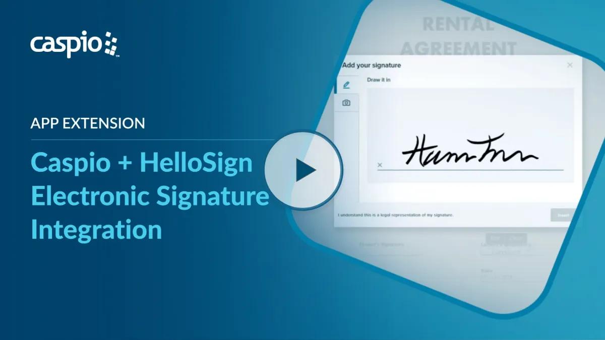 Video overview of Caspio's Electronic Signature customization.