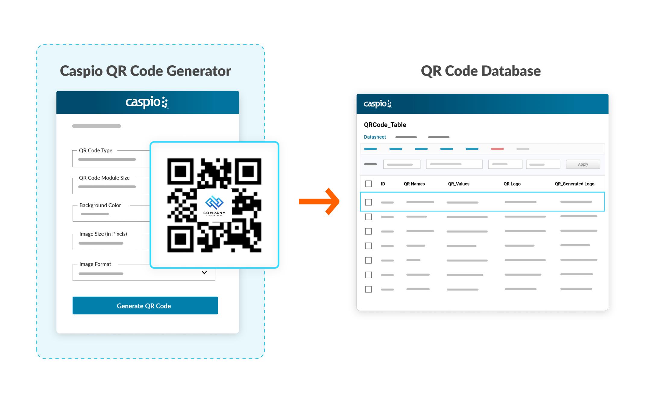 Generate customizable QR codes directly from your database applications.