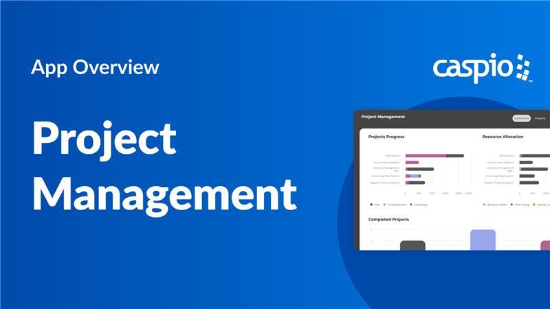 Video overview of Caspio's Project Management app