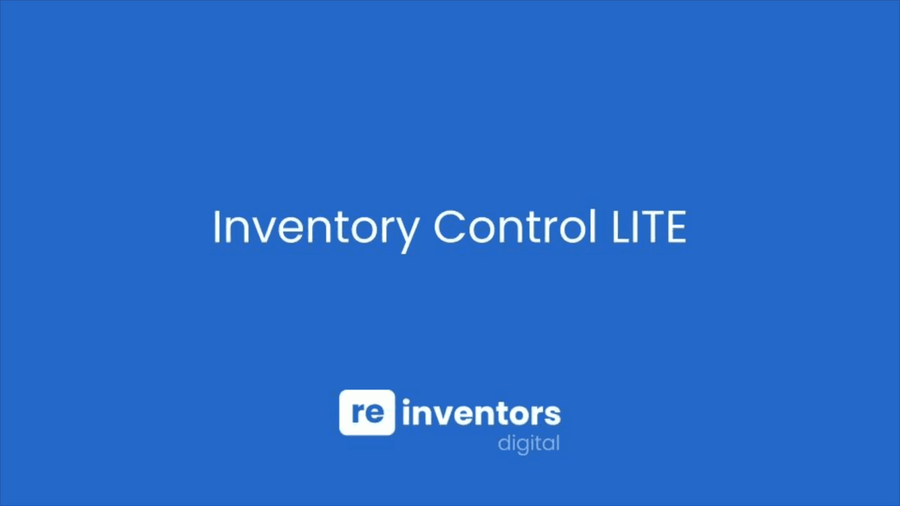 Video overview of Reinventors' Inventory Control Lite app.