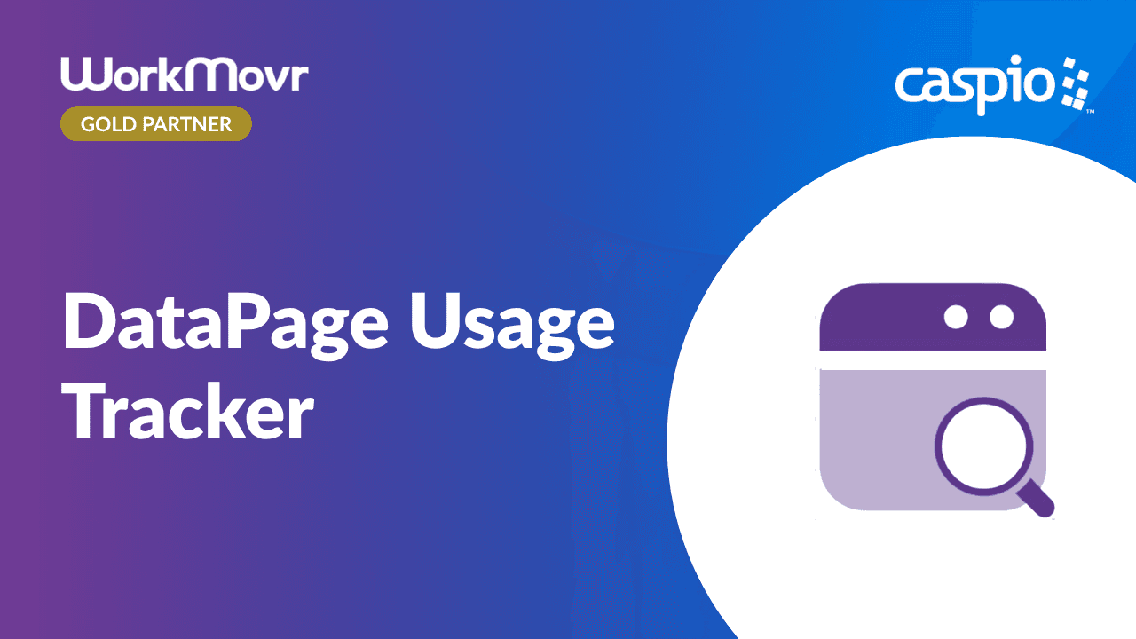 Overview of WorkMovr's DataPage Usage Tracker Customization
