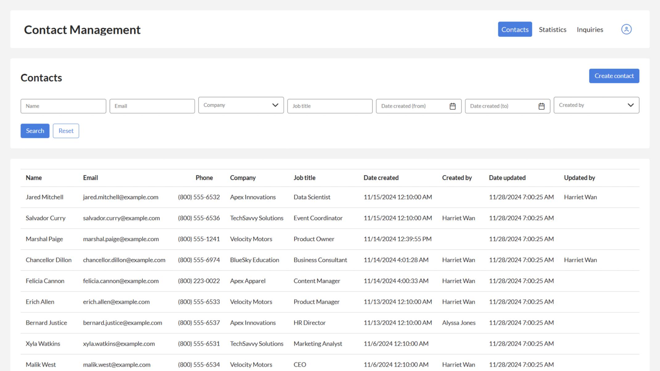 Built-in centralized database to manage prospect and customer information.