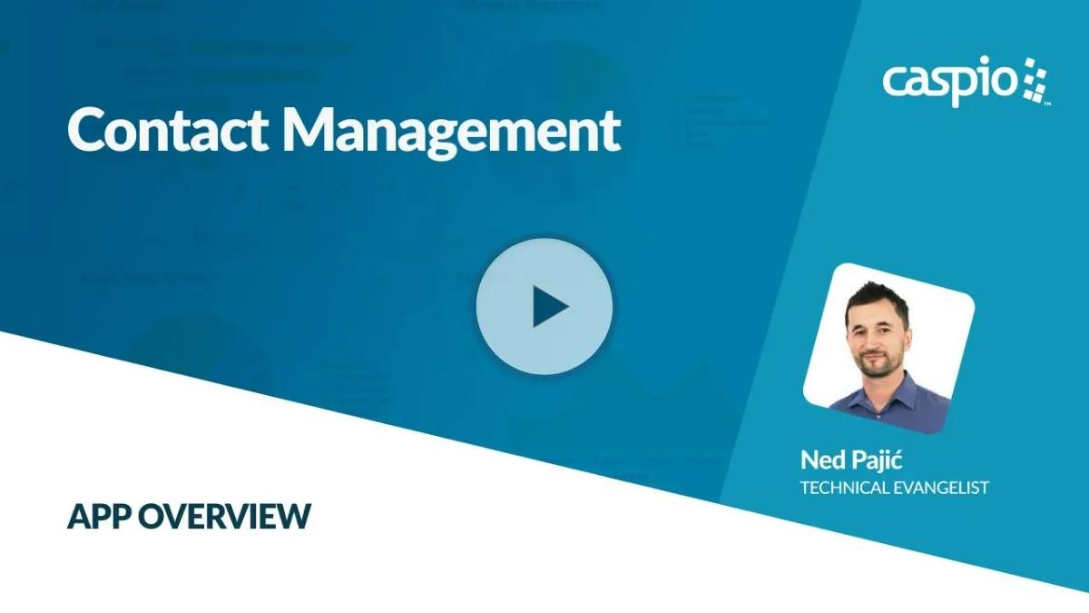 Video overview of Caspio's Contact Management app.