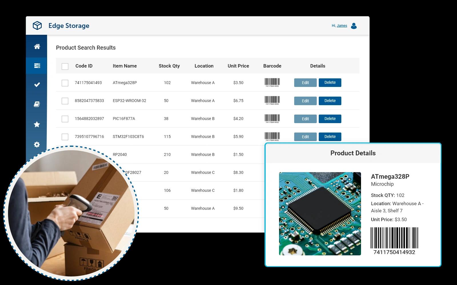 Improve inventory management by using SKU barcodes to track stock movement, reduce errors and optimize supply chain efficiency. 