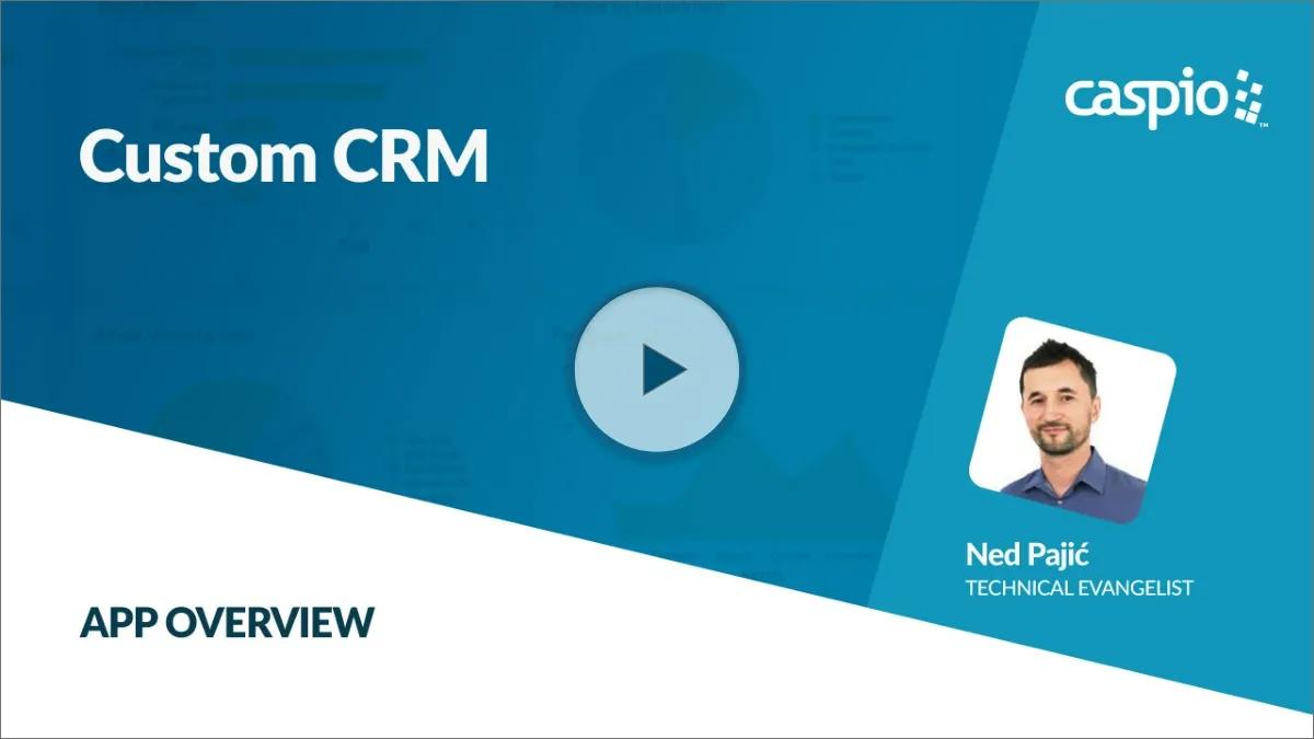Video overview of Caspio's Custom CRM app.