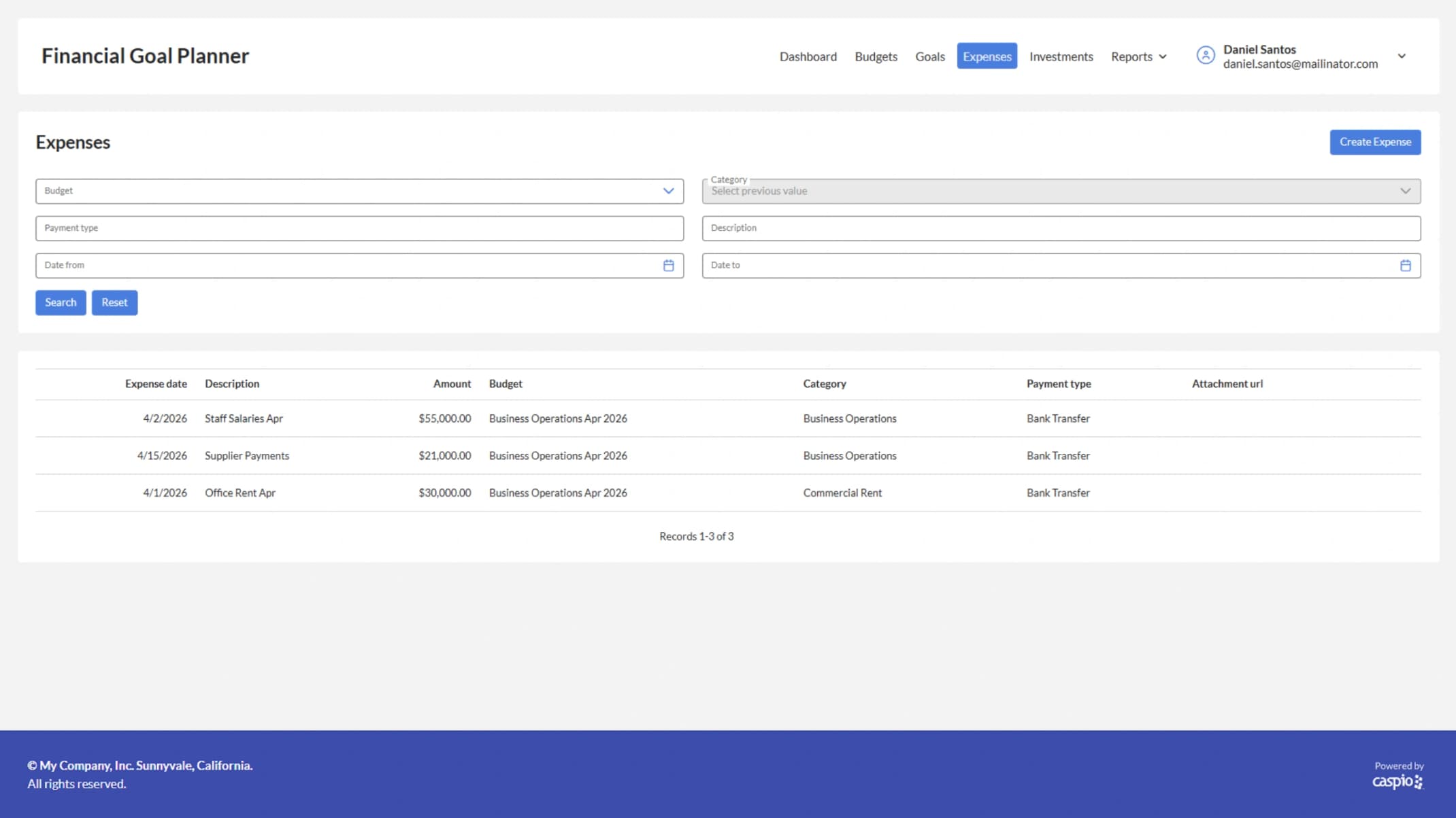 Log and categorize expenses with automated budget reconciliation.